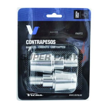 Τάπες τιμονιού (αντίβαρα) -VICMA- VIC-618PL, 13.5mm, ασημί - universal