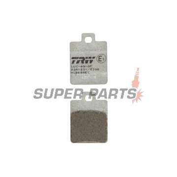 Τακάκια φρένων -TRW- MCB695EC, CPI GTR (2002-2006); Derbi Sonar (2010-2012); Gilera Runner/Runner SP (1999-2005), Stalker (1997-2005); Peugeot Tweet (2010); Piaggio Fly (2006-2014), Zip/Zip II (2000-2010)