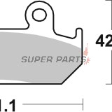 Τακάκια φρένων -BREMBO- 07HO21SA, Honda CBR600F, XRV750 Africa Twin (1987-1993)