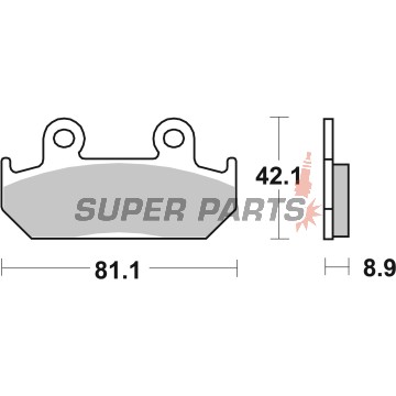 Τακάκια φρένων -BREMBO- 07HO21SA, Honda CBR600F, XRV750 Africa Twin (1987-1993)