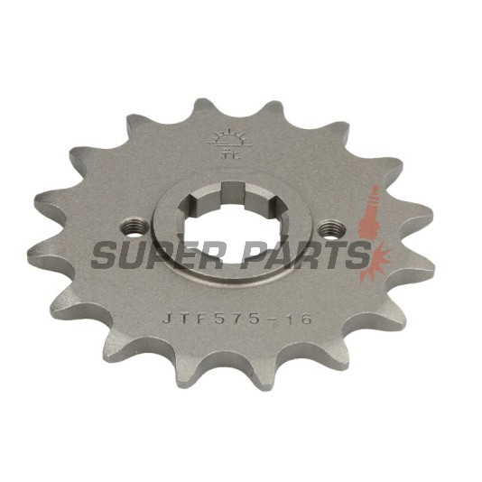 Μπροστινό γρανάζι -JT- JTF575,16, 16 δόντια, Yamaha FZR 400 1987, SRX 600 1986-1994, TT 250 1989-1992, TT 350 1986-1992, TT 600 1983, 1996-2001, XT 400 1983-1984, XT 550 1982-1983, XT 600 1984-1988