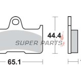 Τακάκια φρένων -TRW- MCB756SI, CFMoto Terralander 500/625/800 (2011-2013); Yamaha YFM 660 Grizzly/Grizzly Auto 4x4/660F/660FWA/660R Raptor (2002-2008)