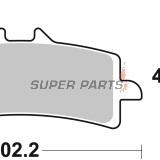 Τακάκια φρένων -BREMBO- 07BB37SA, Aprilia RSV4/Ducati Panigale/BMW S1000RR/Suzuki GSX-R/Yamaha YZF-R/KTM Super Duke/MV Agusta/Triumph Daytona