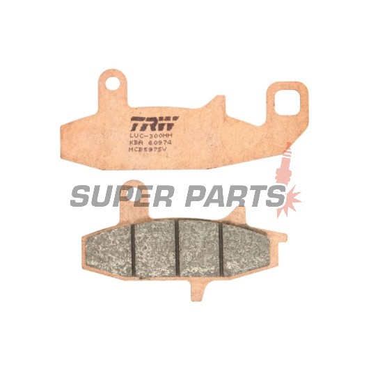 Τακάκια φρένων -TRW- MCB597SV, Honda VTZ250 Xelvis, Suzuki DR650/650R/RS/RSE/RE/SE, DR750S-800S Big (1988-1996)