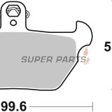 Τακάκια φρένων -BREMBO- 07BB22SA, BMW K1100 LT/RS, K100 RS, K1, R100R, R1100RS, R80 1000-1100cc (1988-1998)