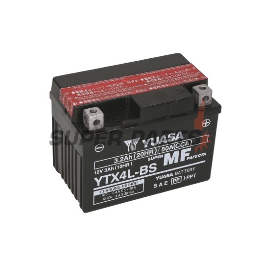 Μπαταρία -YUASA- YTX4L-BS, 3Ah 12V