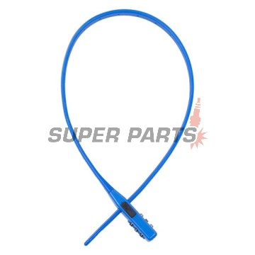 Κλειδαριά κράνους -OXFORD- Combi Zip Lock 470mm, μπλε