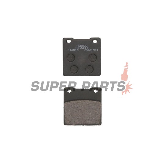 Τακάκια φρένων -FERODO- FDB338EF, Kawasaki ZRX/ZX-12R/ZXR/ZZR 400-1200, Suzuki GS/Bandit/GSX/Hayabusa/GSX-R/RF/RG Gamma/SV/TL 250-1300 1983-2010