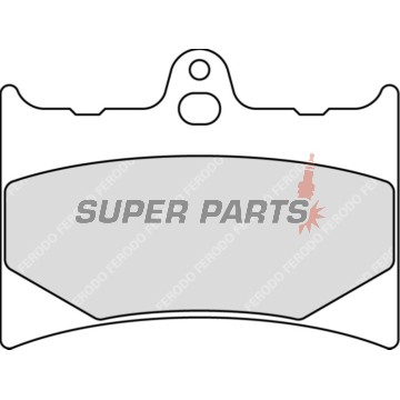 Τακάκια φρένων -FERODO- FDB498P, Honda CBR125R, XL125V Varadero, XLR125 (1993-2013)