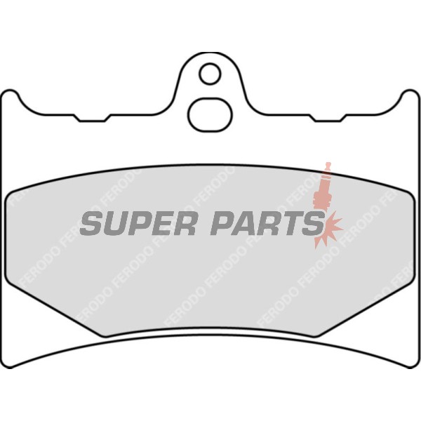 Τακάκια φρένων -FERODO- FDB498P, Honda CBR125R, XL125V Varadero, XLR125 (1993-2013)