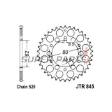 Πίσω γρανάζι -JT- JTR845,46, 46 δόντια, ατσάλινο, Yamaha DT 200 1985, IT 125 1980-1981, IT 175 1977-1979, SR 250 1980-1996, SRX 250 1987, TT 250 1980-1982, XT 250 1980-1992, YZ 100 1976-1981, YZ 125 1977