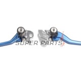 Σετ μανετών -ZAP TECHNIX- αναδιπλούμενα, μπλε, Kawasaki KX250F/KX450F 2005-2012