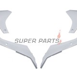 Μπροστινά πλαϊνά πλαστικά -POLISPORT- λευκά, KAWASAKI KX 250/450 2019-2023