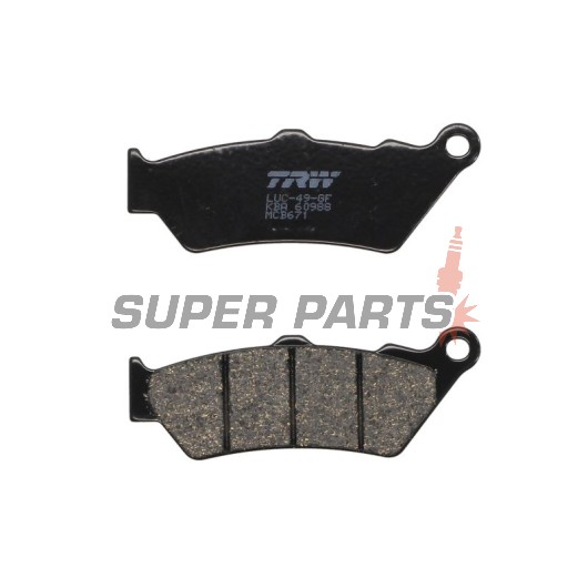 Τακάκια φρένων -TRW- MCB671, Aprilia Pegaso 650, BMW F 800 GS, Ducati Scrambler 800, Honda NX Dominator 650, KTM Adventure 990, Moto Guzzi California 1100, Triumph Rocket III 2300, Yamaha XT 660R (1976-2020)