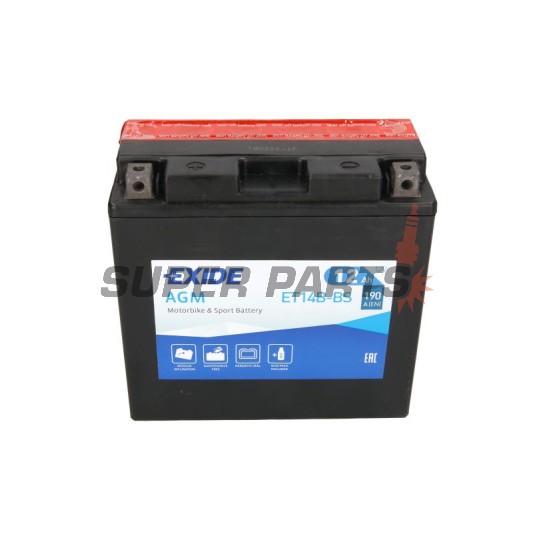 Μπαταρία -EXIDE- YT14B-BS, 12Ah 12V