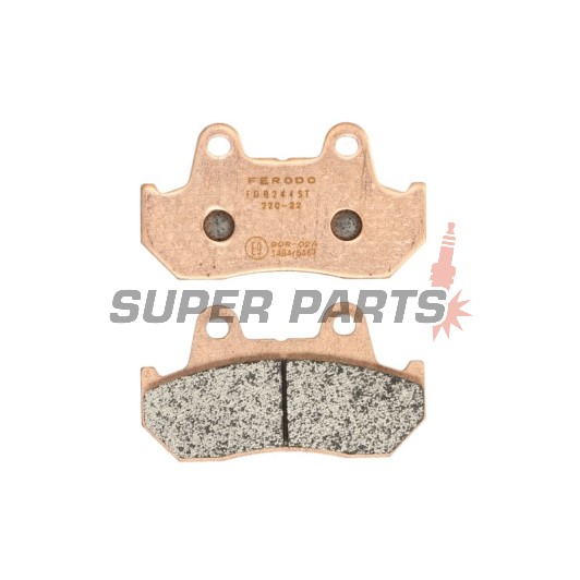 Τακάκια φρένων -FERODO- FDB244ST, Honda CB 900/1100, CBR 600F (1987-1990), CX 500/650, VF 500-1000 Interceptor & Magna, VT 500-1100 Shadow, XL 600 Transalp (1980-2000)