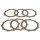 Σετ δίσκων συμπλέκτη -4 RIDE- TCS1190, Honda CBF 250 2004-2006, Honda CR 125R 1984-1985, Honda NX 250 1988-1995, Honda TRX 300EX 1993-2010, Honda XR 250R 1986-1997, Moto Roma Geko 300 Quad 2004-2006