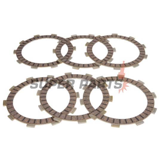 Σετ δίσκων συμπλέκτη -4 RIDE- TCS1190, Honda CBF 250 2004-2006, Honda CR 125R 1984-1985, Honda NX 250 1988-1995, Honda TRX 300EX 1993-2010, Honda XR 250R 1986-1997, Moto Roma Geko 300 Quad 2004-2006