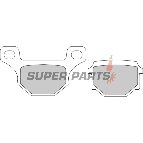 Τακάκια φρένων -FERODO- FDB384P, Alfer 250/Aprilia Tuareg 350-600/Buell 1200/Gas Gas 80-125/Husaberg 350-600/Husqvarna 125-510/Kawasaki 125-650/KTM 125-600/Kymco 50-125/SYM 125/Suzuki 50-125/Yamaha 125 (1978-2009)