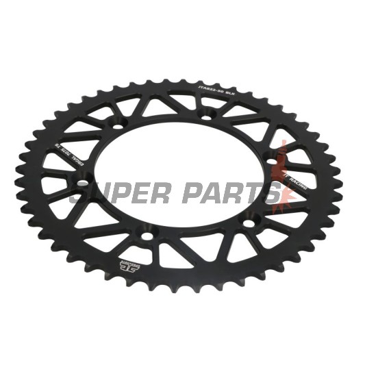 Πίσω γρανάζι -JT- JTA822,50BLK, 50 δόντια, μαύρο, αλουμινίου, Betamotor RR 250/400/450 2005-2012, RR 520 2010-2014, RR 525 2005-2009, RR Enduro 250/450/525 2005-2008, RR Enduro 350 2011-2012, RR Enduro 400 2010-2012, Cagiva WMX 125/250 1989-1992