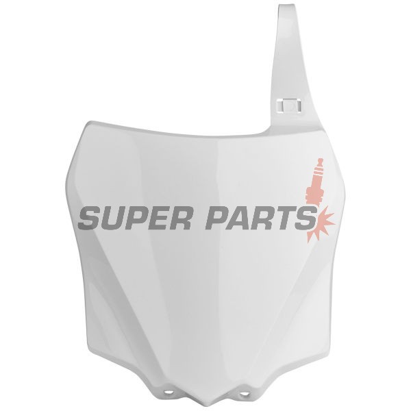 Μάσκα/πινακίδα αριθμού motocross -POLISPORT- λευκή, KAWASAKI KX 85/100 2014-2021