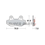 Τακάκια φρένων -TRW- MCB525, Daelim City Ace 110, Derbi GP1 50, Honda CH Spacy 125, MBX 50/80, NSR 50/75/80R, Hyosung GT/Comet 125/250/650, GV Aquila 125/250/650, RX/XRX/Karion 125, Kymco Active/Jetix/Nexxon 50, Pulsar 125