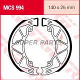 Σιαγόνες φρένων -TRW- MCS994, 140x25mm, Aprilia Habana 125, Mojito 125, SR 50-150, Scarabeo 100, Sportcity 125 (1999-2015), Derbi Atlantis 50/100, Boulevard 50-200 (2003-2013), Gilera Runner 125/180 (1997-1999), Italjet Dragster 125 (1997-1999), Piagg
