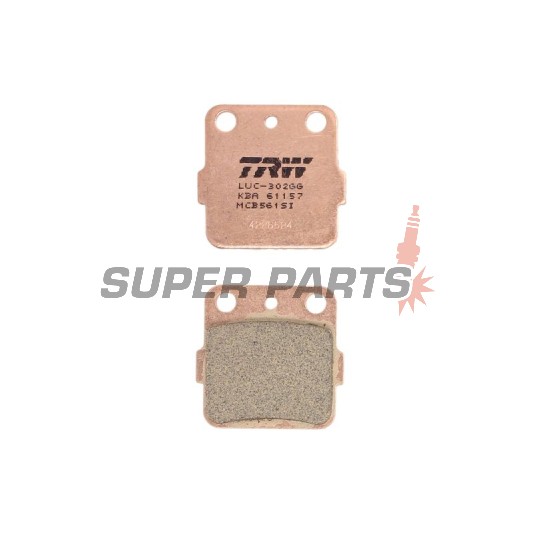 Τακάκια φρένων -TRW- MCB561SI, Honda CR/CRF/TRX 80-420 1992-2020; Kawasaki KFX/KX 65-450 1987-2020; Suzuki LT/RM 65-500 1987-2008; Yamaha Grizzly/Raptor/YFZ/YZ 80-660 1989-2020