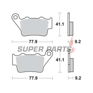 Τακάκια φρένων -TRW- MCB672SI, Alfer VR 250, Aprilia Pegaso 650, Husaberg FE/FS 450-650, Husqvarna CR/TE/WR 125-610, KTM EXC/LC4/Duke 250-690, Yamaha TT 600, WR 125 (1993-2022)