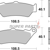 Τακάκια φρένων -BREMBO- 07BB03SP, Aprilia ETV1000/Moto650/Pegaso650/RS125, BMWC1650-800GS/R1250, Ducati1000, HondaCB/CBF/CBR/CRF/VFR500-1000, KTM690-990, Guzzi1000-1200, YamahaDT/XT125-660