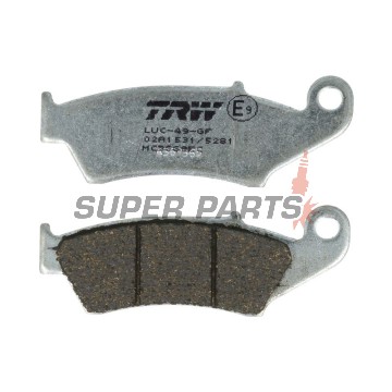 Τακάκια φρένων -TRW- MCB669EC, Aprilia MXV/RXV, Beta RR, Gas Gas EC/FSE/FSR/MC, Honda CR/CRF/XR/XL, Kawasaki KDX/KLX/KX, Suzuki DR-Z/RM/RM-Z, Yamaha WR/YZ/XT (1993-2020)