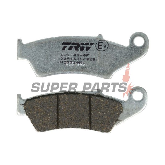 Τακάκια φρένων -TRW- MCB669EC, Aprilia MXV/RXV, Beta RR, Gas Gas EC/FSE/FSR/MC, Honda CR/CRF/XR/XL, Kawasaki KDX/KLX/KX, Suzuki DR-Z/RM/RM-Z, Yamaha WR/YZ/XT (1993-2020)