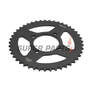 Πίσω γρανάζι -JT- JTR838,45, 45 δόντια, ατσάλινο, Yamaha DT 100 1976-1980, DT 125 1988, RD 125 1974-1976, RS 100 1976-1979, RSX 100 1995, T 105 1997-1998, YB 100 1978-1981, YBA 125 2007-2009, YBR 125 2005-2016