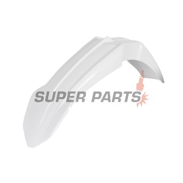 Μπροστινό φτερό Supermoto -POLISPORT- λευκό, YAMAHA YZ 125/250/450 2018-2023