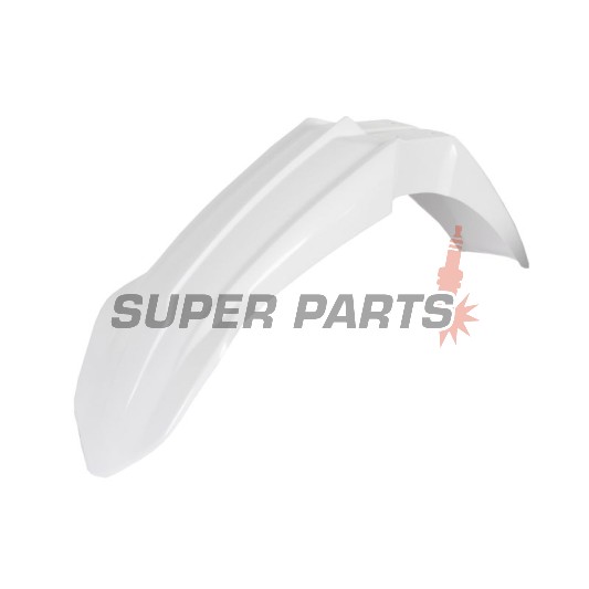 Μπροστινό φτερό Supermoto -POLISPORT- λευκό, YAMAHA YZ 125/250/450 2018-2023