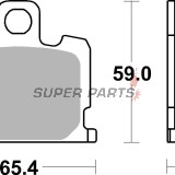 Τακάκια φρένων -BREMBO- 07YA0809, Yamaha RD 50, 80, 250, 350 LC, RX 80SE, XJ 550, 750, XS 1100S, XV 1000SE (1981-1985)