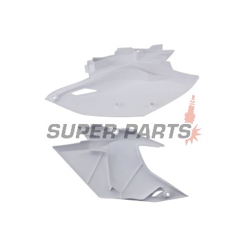 Πίσω πλαϊνά πλαστικά -POLISPORT- λευκά, YAMAHA WR 450 2012-2015