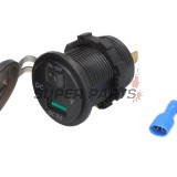 Αντάπτορας, αναπτήρας τσιγάρων -4 RIDE- 12V, USB 3.0 + βολτόμετρο, 2 pin - universal