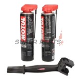 Σετ καθαρισμού και λίπανσης αλυσίδας -MOTUL- βούρτσα, απολιπαντικό και σπρέι λίπανσης