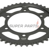 Πίσω γρανάζι -JT- JTR1479,43ZBK, 43 δόντια, μαύρο ψευδάργυρος, ατσάλινο, Yamaha YZF-R1 1000 2009-2014