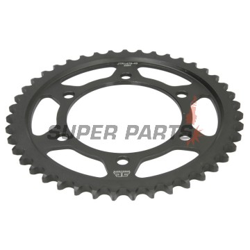 Πίσω γρανάζι -JT- JTR1479,43ZBK, 43 δόντια, μαύρο ψευδάργυρος, ατσάλινο, Yamaha YZF-R1 1000 2009-2014