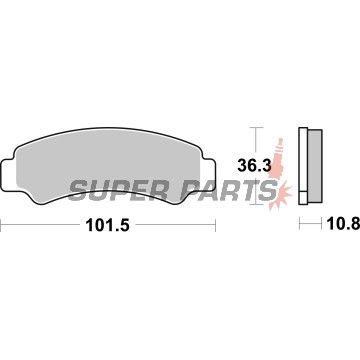 Τακάκια φρένων -BREMBO- 07KS08SD, Yamaha XJR 1300, BMW K1200/GS, CF Moto CForce/ZForce, Ducati Monster, KTM, Beta (1988-2023)