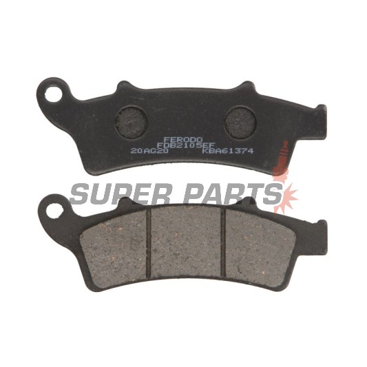 Τακάκια φρένων -FERODO- FDB2105EF, Aprilia Atlantic/Scarabeo/Sportcity (125-500, 2003-2015); Kymco People 125i GT; Malaguti Madison 250/400; Peugeot Elyseo 125; Piaggio Beverly 350