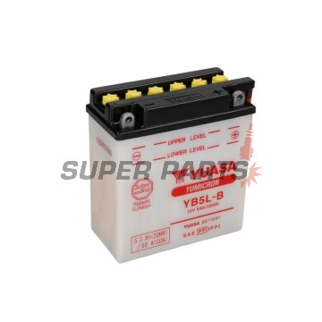 Μπαταρία -YUASA- YB5L-B + ELEKTROLIT, 5Ah 12V