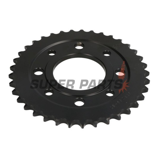 Πίσω γρανάζι -JT- JTR269,37, 37 δόντια, ατσάλινο, Daelim VL 125 2000-2007, VS 125 1997-2003, VT 125 1998-2002, Honda CB 100 1976-1986, CB 125 1973-1989, CBZ 125 2001, CG 125 1977-1983, 1985-2005, CM 125 1982-1997, EZ 90 1990-1996