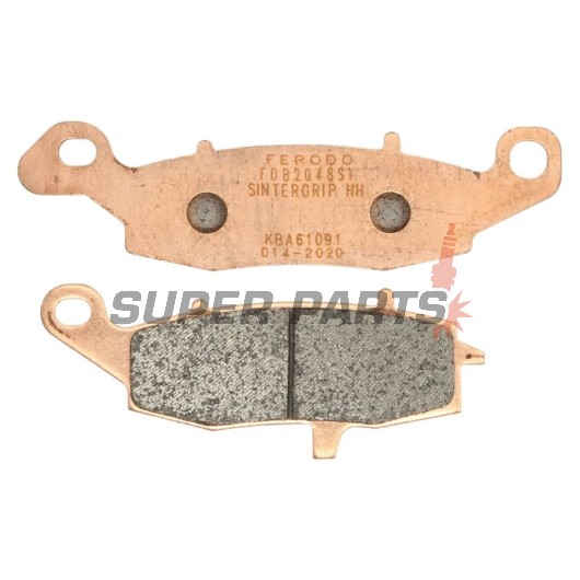 Τακάκια φρένων -FERODO- FDB2048ST, Kawasaki ER-6/Versys/KLR/VN/Z/Zephyr/ZR-7 650-1600 1996-2007, Suzuki V-Strom/Bandit/GSX 750F/SV 650/Intruder 600-1500 1998-2015
