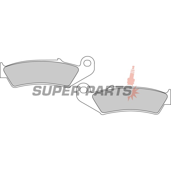 Τακάκια φρένων -FERODO- FDB495P, Honda NX125 Transcity, NX250, XL250R Baja, XLR125R, XR250R/600R, Kawasaki KX125