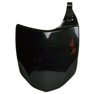 Μάσκα/πινακίδα αριθμού motocross -POLISPORT- μαύρη, KAWASAKI KX 250 2009-2012