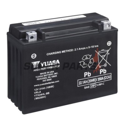Μπαταρία -YUASA- YTX24HL-BS, 22Ah 12V
