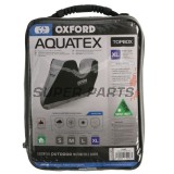 Κάλυμμα μοτοσυκλέτας με βαλίτσα -OXFORD- Aquatex Topbox, μαύρο/ασημί, M